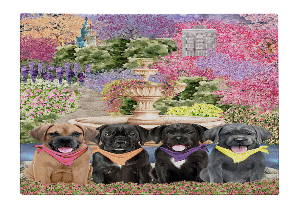 Cane Corso Cutting Board: Explore a Variety of Personalized Designs, Custom, Tempered Glass Kitchen Chopping Meats, Vegetables, Pet Gift for Dog Lovers
