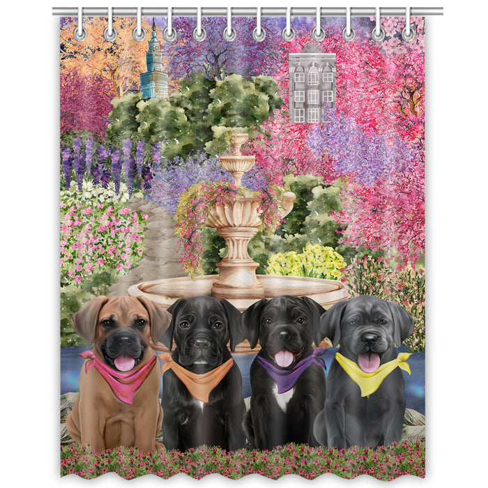 Cane Corso Shower Curtain: Explore a Variety of Designs, Personalized, Custom, Waterproof Bathtub Curtains for Bathroom Decor with Hooks, Pet Gift for Dog Lovers
