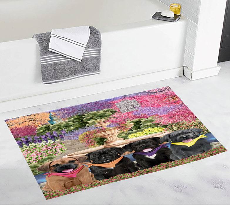 Cane Corso Bath Mat: Non-Slip Bathroom Rug Mats, Custom, Explore a Variety of Designs, Personalized, Gift for Pet and Dog Lovers