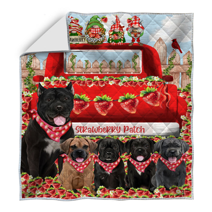 Cane Corso Quilt, Explore a Variety of Bedding Designs, Bedspread Quilted Coverlet, Custom, Personalized, Pet Gift for Dog Lovers