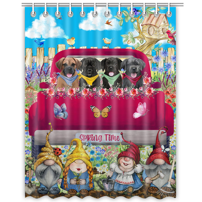 Cane Corso Shower Curtain: Explore a Variety of Designs, Halloween Bathtub Curtains for Bathroom with Hooks, Personalized, Custom, Gift for Pet and Dog Lovers