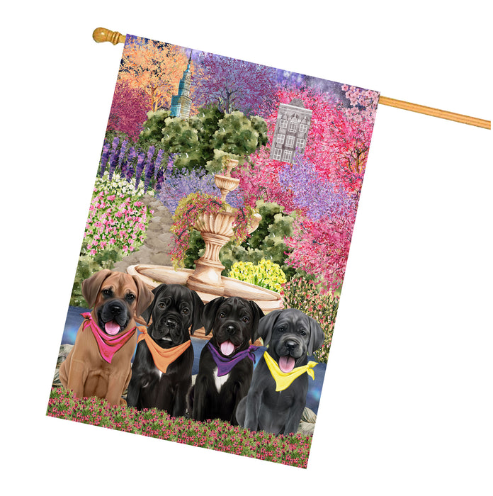 Cane Corso Dogs House Flag: Explore a Variety of Designs, Weather Resistant, Double-Sided, Custom, Personalized, Home Outdoor Yard Decor for Dog and Pet Lovers