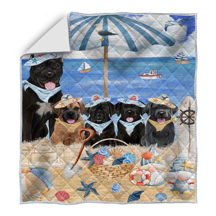 Cane Corso Bedspread Quilt, Bedding Coverlet Quilted, Explore a Variety of Designs, Personalized, Custom, Dog Gift for Pet Lovers