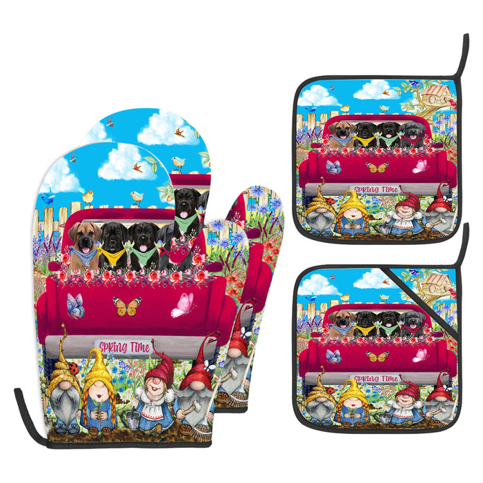 Cane Corso Oven Mitts and Pot Holder: Explore a Variety of Designs, Potholders with Kitchen Gloves for Cooking, Custom, Personalized, Gifts for Pet & Dog Lover