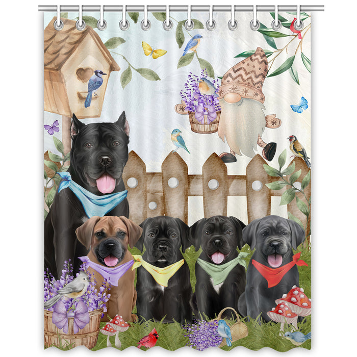 Cane Corso Shower Curtain, Custom Bathtub Curtains with Hooks for Bathroom, Explore a Variety of Designs, Personalized, Gift for Pet and Dog Lovers