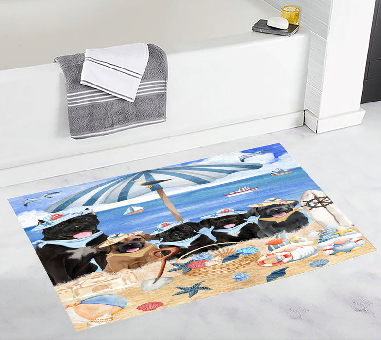 Cane Corso Bath Mat: Non-Slip Bathroom Rug Mats, Custom, Explore a Variety of Designs, Personalized, Gift for Pet and Dog Lovers