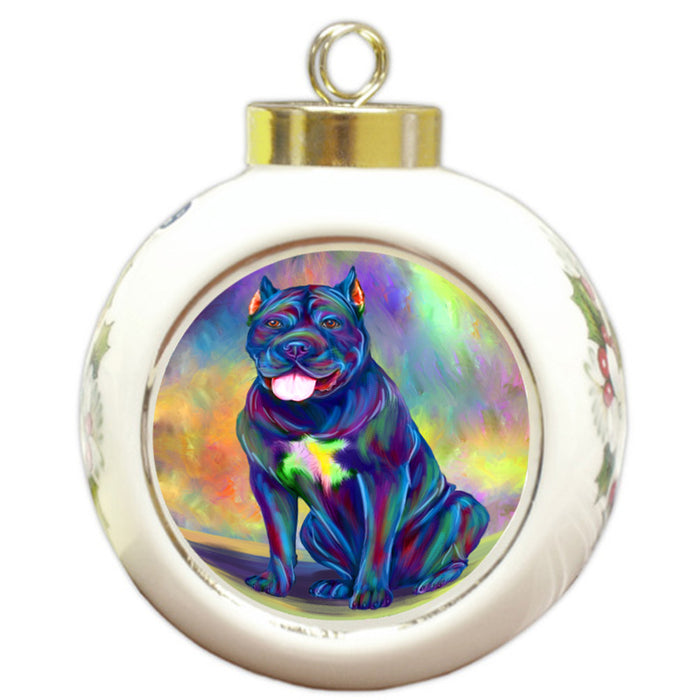 Paradise Wave Cane Corso Dog Round Ball Christmas Ornament RBPOR58722