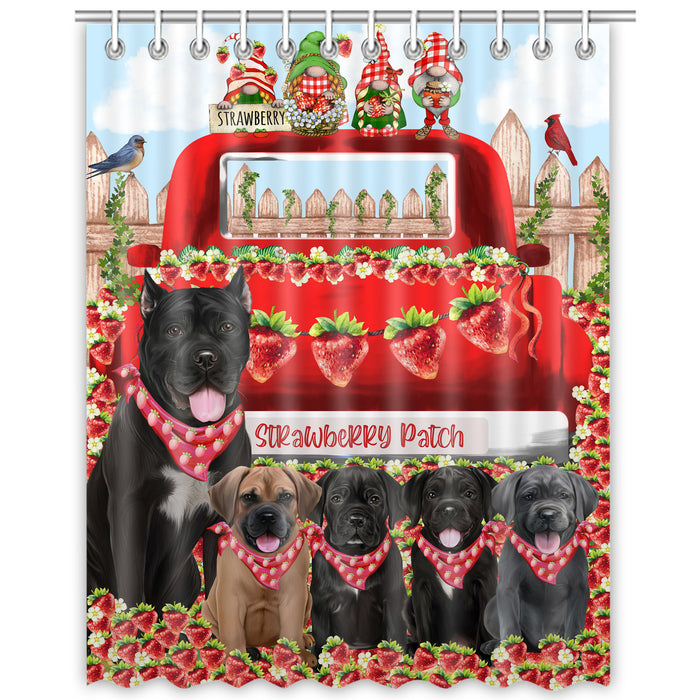 Cane Corso Shower Curtain, Custom Bathtub Curtains with Hooks for Bathroom, Explore a Variety of Designs, Personalized, Gift for Pet and Dog Lovers
