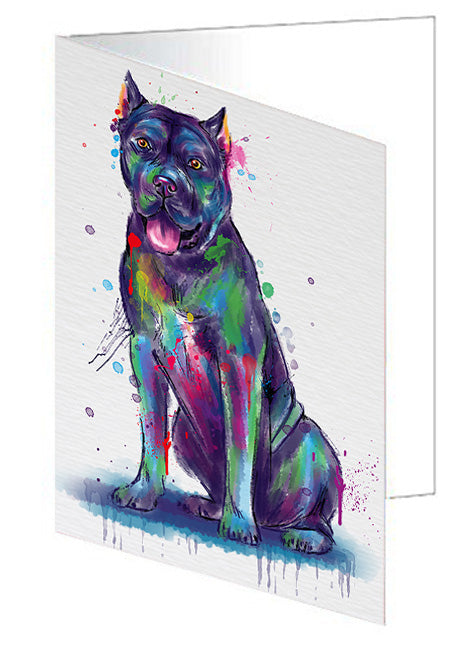 Watercolor Cane Corso Dog Handmade Artwork Assorted Pets Greeting Cards and Note Cards with Envelopes for All Occasions and Holiday Seasons GCD79952