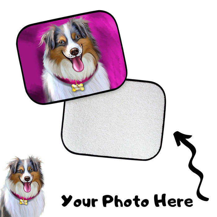 Add Your PERSONALIZED PET Painting Portrait Photo on Car Floor Mats