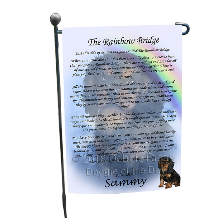 Rainbow Bridge Cavalier King Charles Spaniel Dog Garden Flag GFLG56126