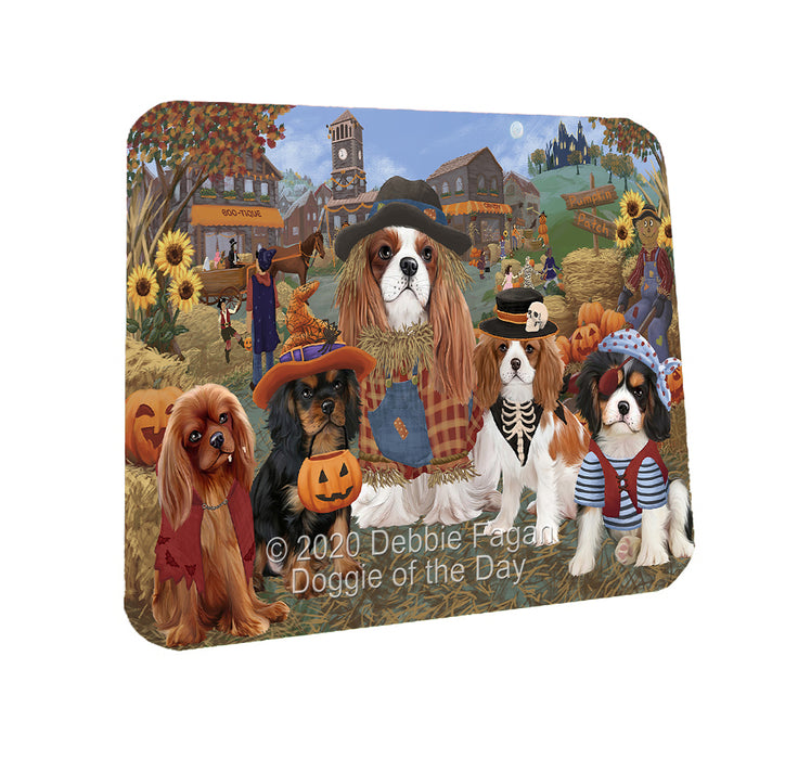 Halloween 'Round Town Cavalier King Charles Spaniel Dogs Coasters Set of 4 CSTA57925