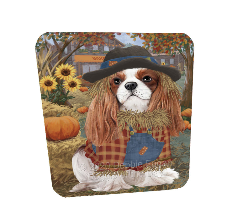 Halloween 'Round Town Cavalier King Charles Spaniel Dogs Coasters Set of 4 CSTA57852