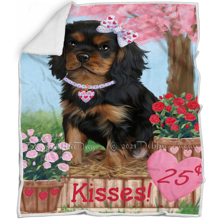 Rosie 25 Cent Kisses Cavalier King Charles Spaniel Dog Blanket BLNKT127299