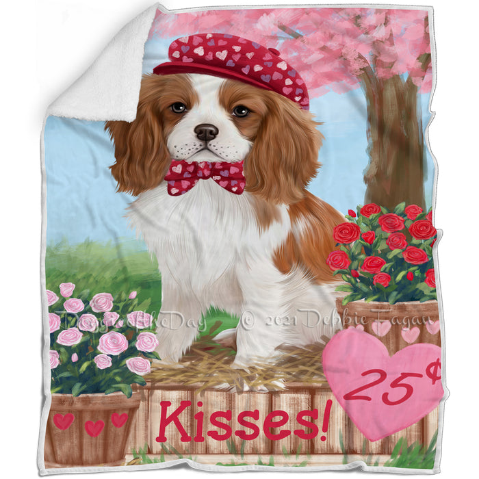Rosie 25 Cent Kisses Cavalier King Charles Spaniel Dog Blanket BLNKT127317