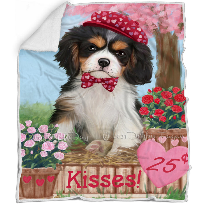 Rosie 25 Cent Kisses Cavalier King Charles Spaniel Dog Blanket BLNKT127326
