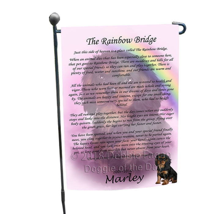 Rainbow Bridge Cavalier King Charles Spaniel Dog Garden Flag GFLG56129