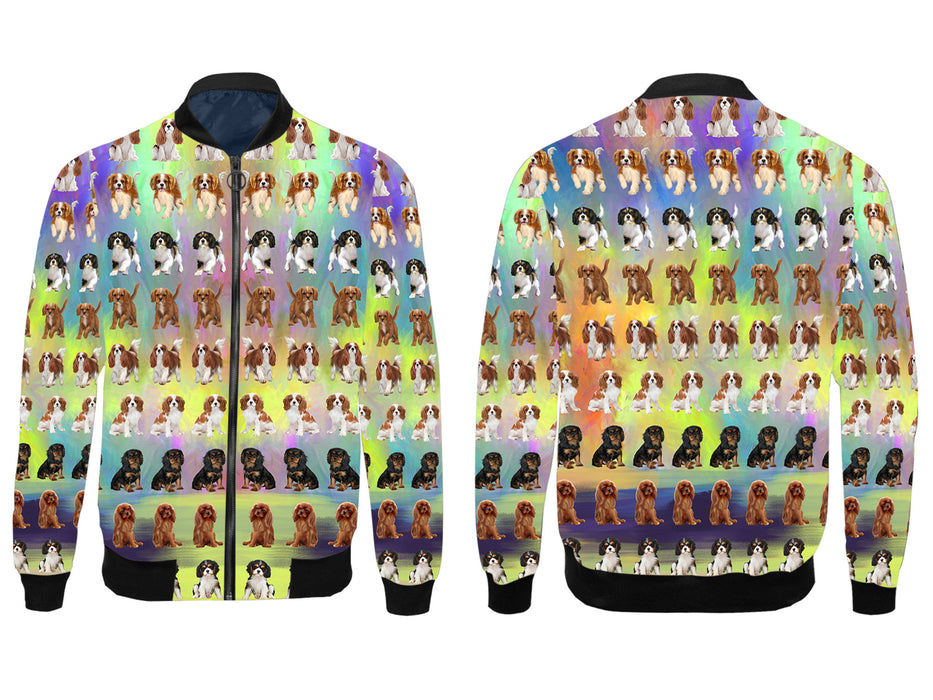 Paradise Wave Cavalier King Charles Spaniel Dogs All Over Print Wome's Jacket