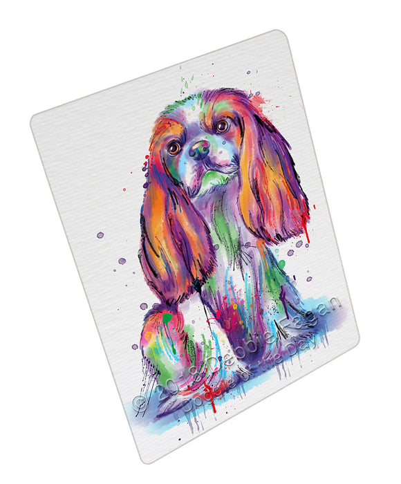 Watercolor Cavalier King Charles Spaniel Dog Blanket BLNKT133347
