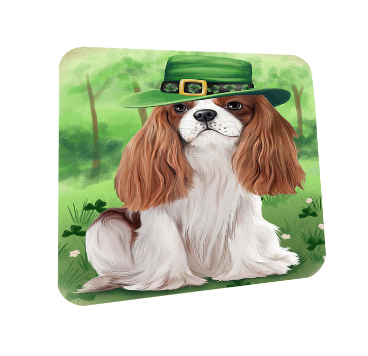 St. Patricks Day Irish Portrait Cavalier King Charles Spaniel Dog Coasters Set of 4 CST48722