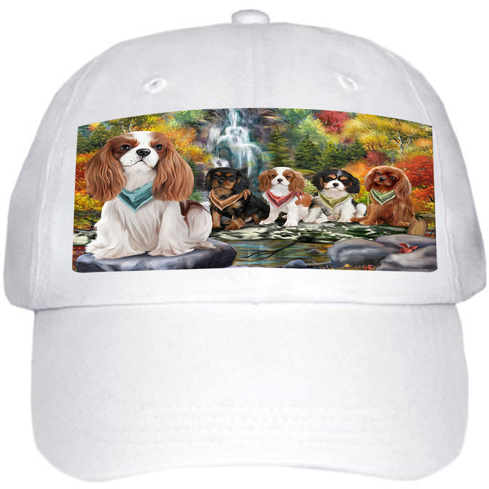 Scenic Waterfall Cavalier King Charles Spaniels Dog Ball Hat Cap HAT52902