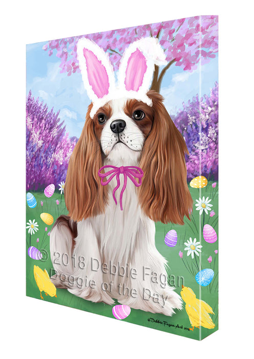 Cavalier King Charles Spaniel Dog Easter Holiday Canvas Wall Art CVS57423