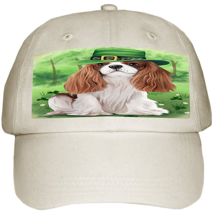 St. Patricks Day Irish Portrait Cavalier King Charles Spaniel Dog Ball Hat Cap HAT50022