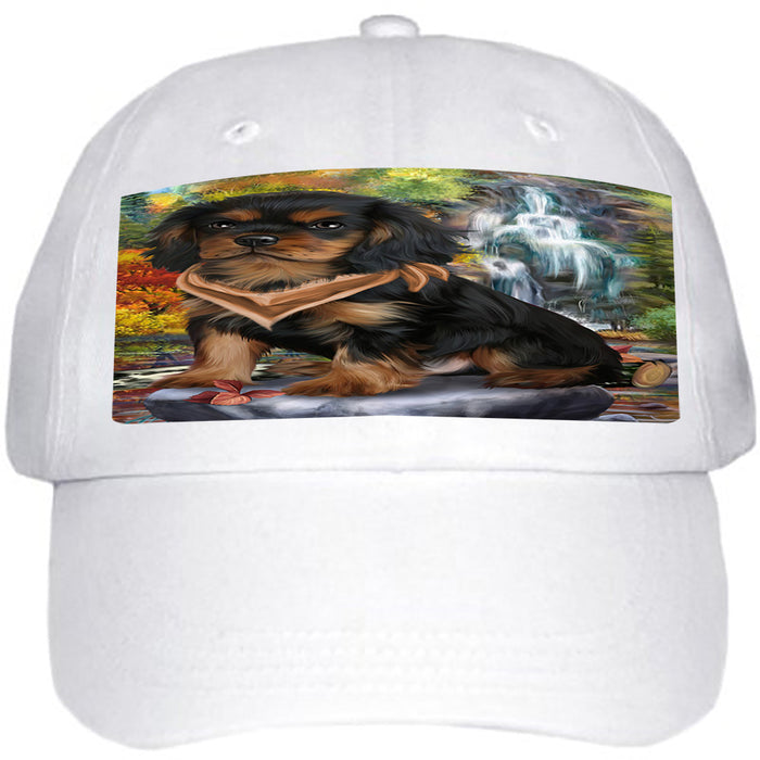 Scenic Waterfall Cavalier King Charles Spaniel Dog Ball Hat Cap HAT52905