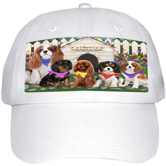 Spring Dog House Cavalier King Charles Spaniels Dog Ball Hat Cap HAT53250