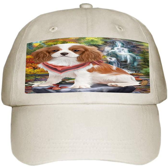 Scenic Waterfall Cavalier King Charles Spaniel Dog Ball Hat Cap HAT52908