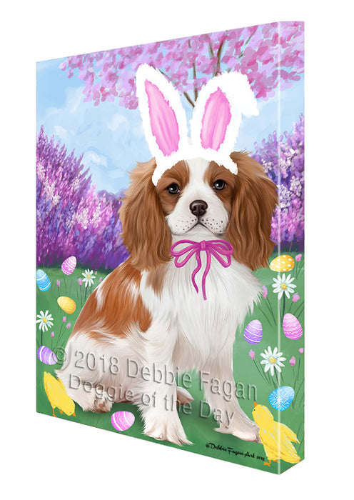 Cavalier King Charles Spaniel Dog Easter Holiday Canvas Wall Art CVS57450
