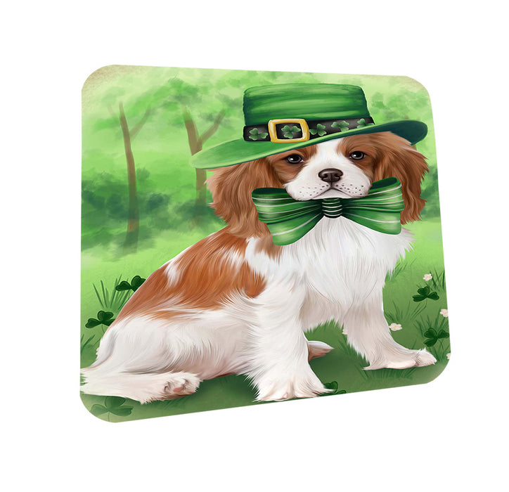 St. Patricks Day Irish Portrait Cavalier King Charles Spaniel Dog Coasters Set of 4 CST48725