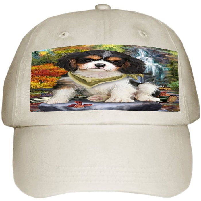 Scenic Waterfall Cavalier King Charles Spaniel Dog Ball Hat Cap HAT52911