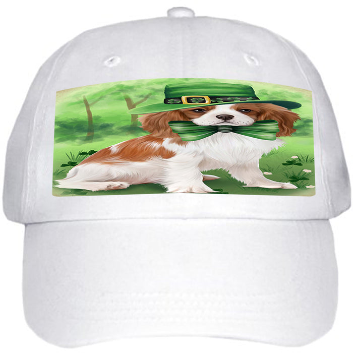 St. Patricks Day Irish Portrait Cavalier King Charles Spaniel Dog Ball Hat Cap HAT50031