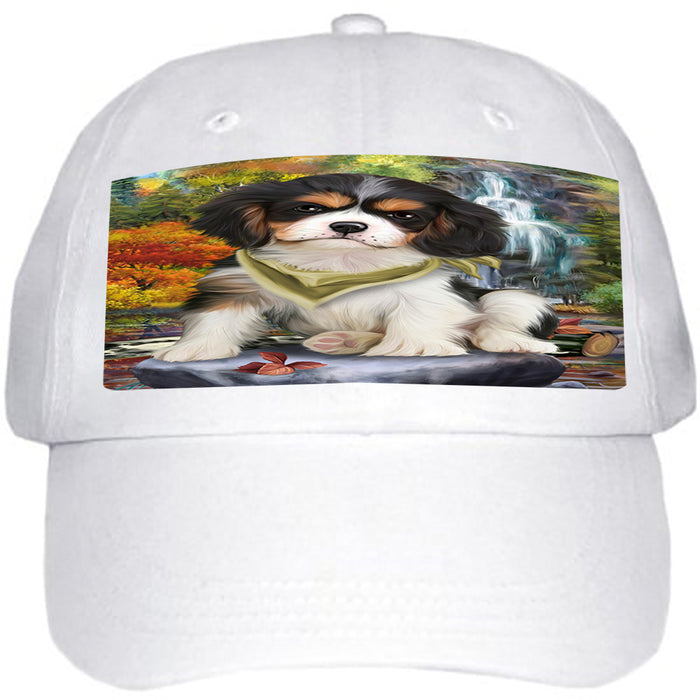 Scenic Waterfall Cavalier King Charles Spaniel Dog Ball Hat Cap HAT52911