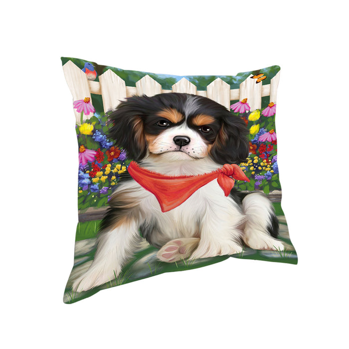 Spring Floral Cavalier King Charles Spaniel Dog Pillow PIL55220