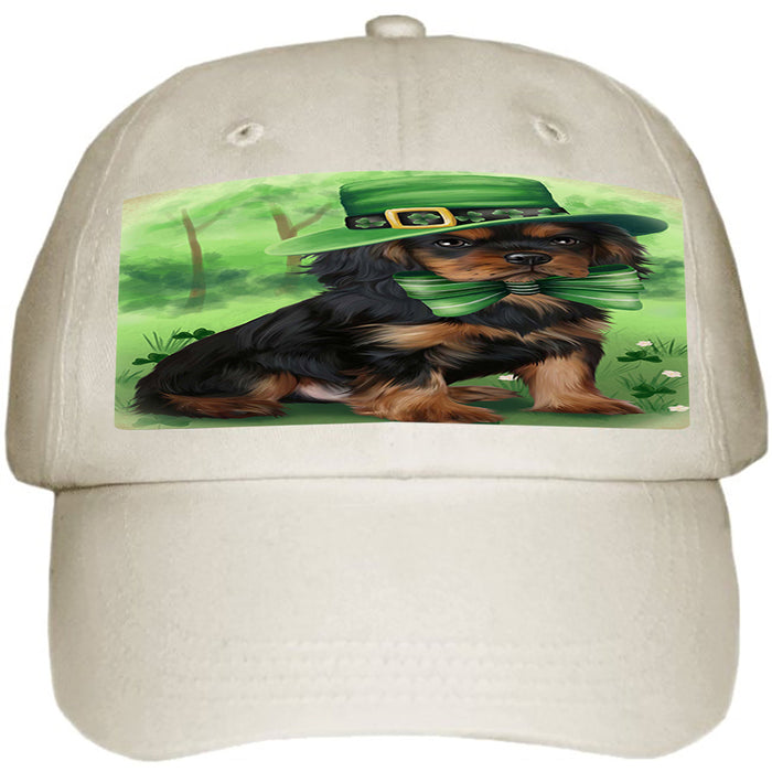 St. Patricks Day Irish Portrait Cavalier King Charles Spaniel Dog Ball Hat Cap HAT50034