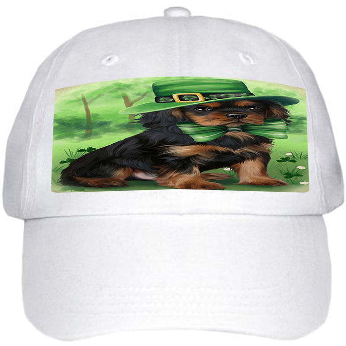 St. Patricks Day Irish Portrait Cavalier King Charles Spaniel Dog Ball Hat Cap HAT50034