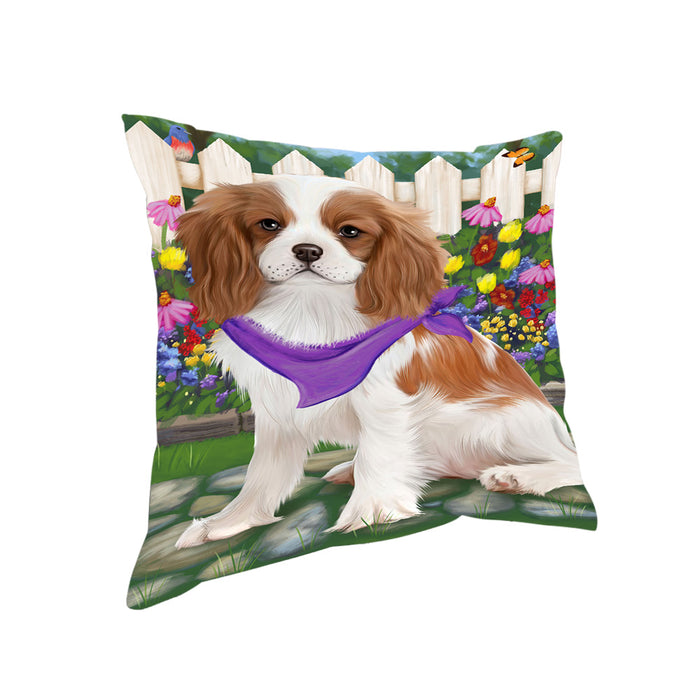Spring Floral Cavalier King Charles Spaniel Dog Pillow PIL55224
