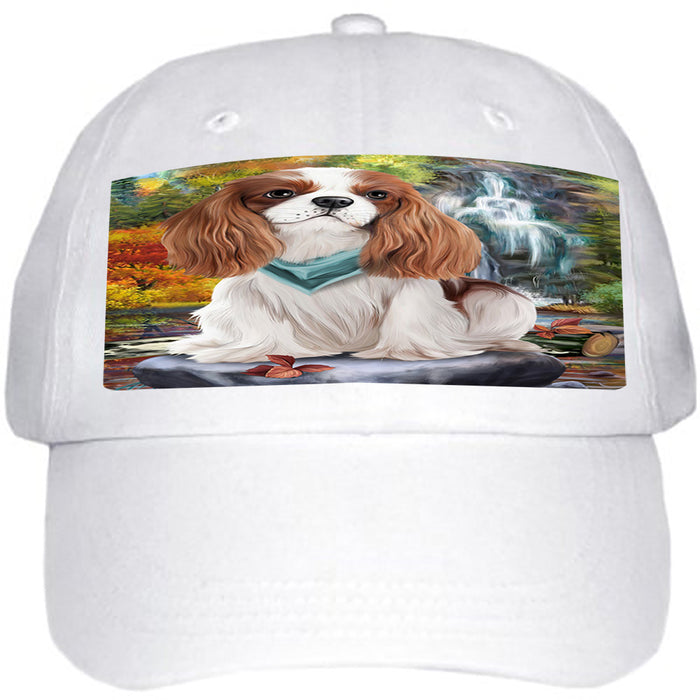 Scenic Waterfall Cavalier King Charles Spaniel Dog Ball Hat Cap HAT52917