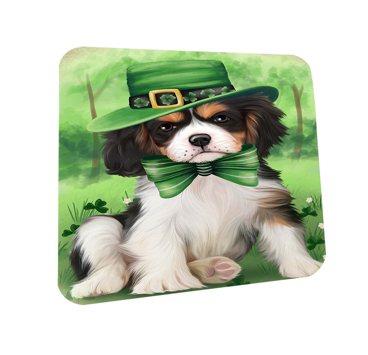 St. Patricks Day Irish Portrait Cavalier King Charles Spaniel Dog Coasters Set of 4 CST48727