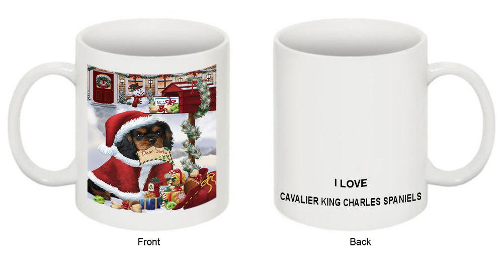 Cavalier King Charles Spaniel Dog Dear Santa Letter Christmas Holiday Mailbox Coffee Mug MUG49282