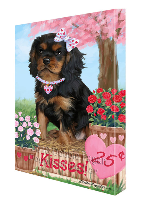Rosie 25 Cent Kisses Cavalier King Charles Spaniel Dog Canvas Print Wall Art Décor CVS130103