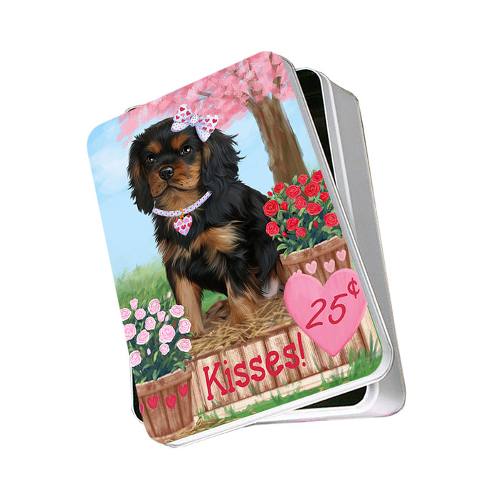Rosie 25 Cent Kisses Cavalier King Charles Spaniel Dog Photo Storage Tin PITN56374