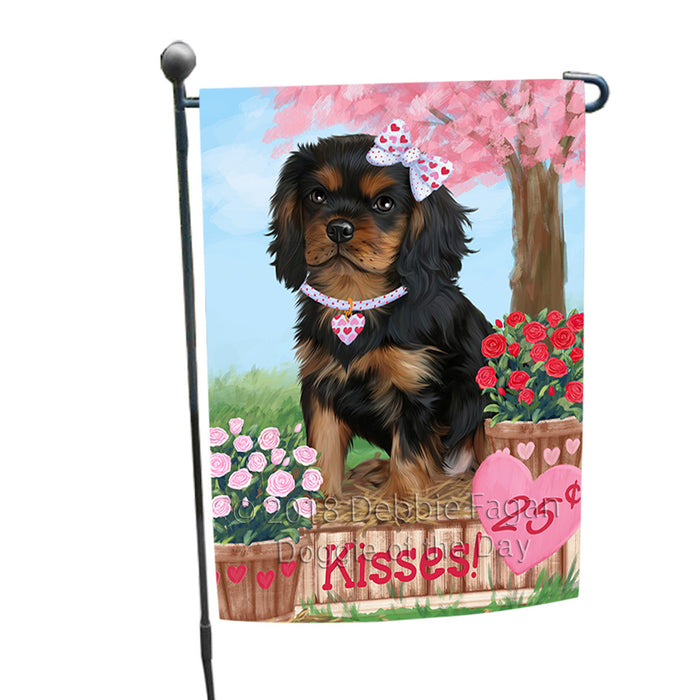 Rosie 25 Cent Kisses Cavalier King Charles Spaniel Dog Garden Flag GFLG56979