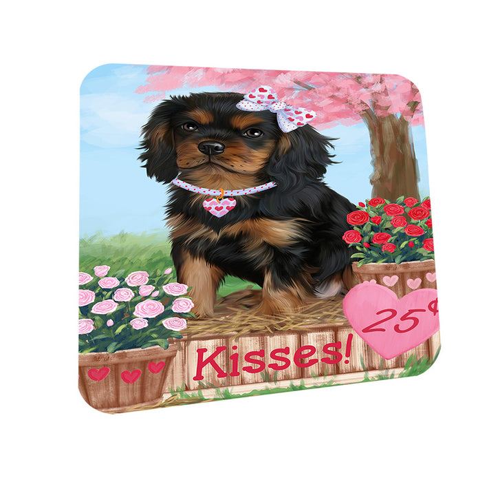 Rosie 25 Cent Kisses Cavalier King Charles Spaniel Dog Coasters Set of 4 CST56389