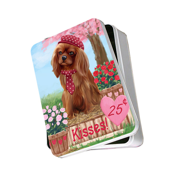 Rosie 25 Cent Kisses Cavalier King Charles Spaniel Dog Photo Storage Tin PITN56375