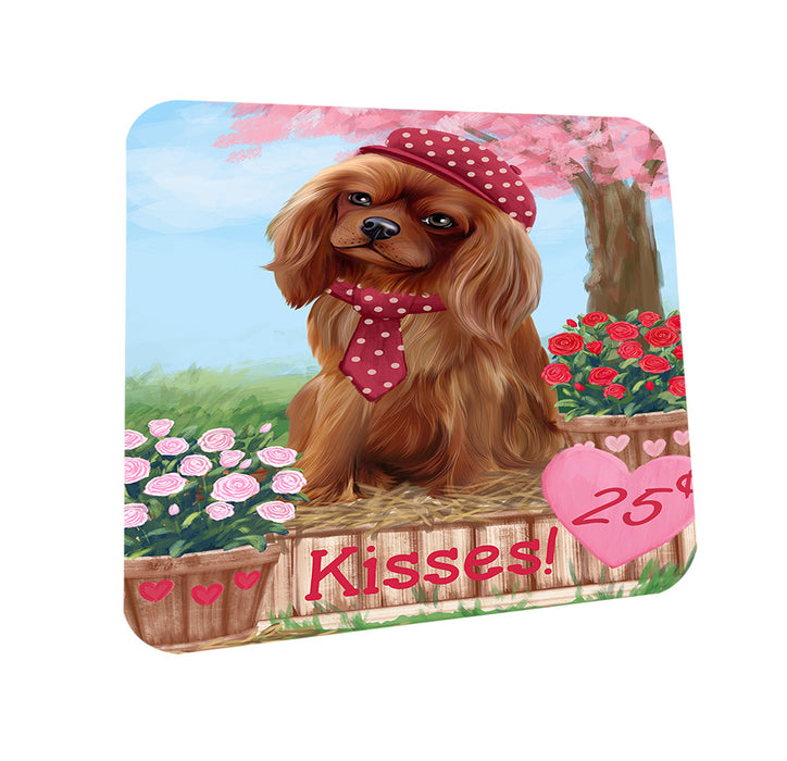 Rosie 25 Cent Kisses Cavalier King Charles Spaniel Dog Coasters Set of 4 CST56390