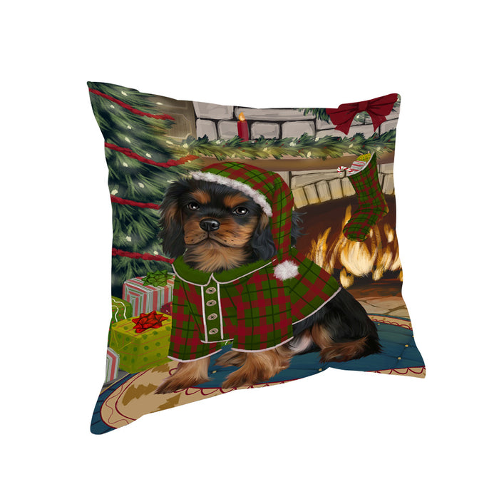 The Stocking was Hung Cavalier King Charles Spaniel Dog Pillow PIL69988