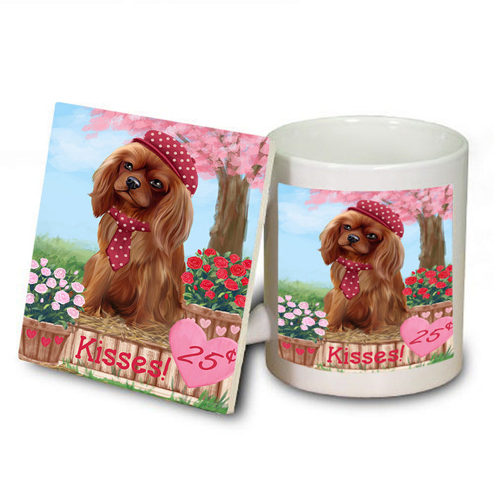 Rosie 25 Cent Kisses Cavalier King Charles Spaniel Dog Mug and Coaster Set MUC56424